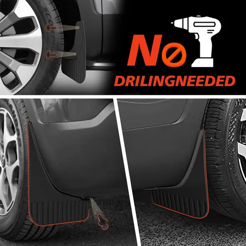 Vista 4 de Muslogy Protectores de barro compatibles con Kia Telluride 2020-2025 2026, accesorios protectores de barro delanteros y traseros, 4 unidades sin