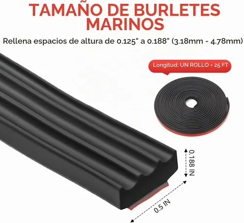 Vista 3 de Sello de goma de espuma acanalada, cinta adhesiva de goma EPDM con cinta de espuma acrílica 4011 de 9.8 ft, tira de junta autoadhesiva para puerta