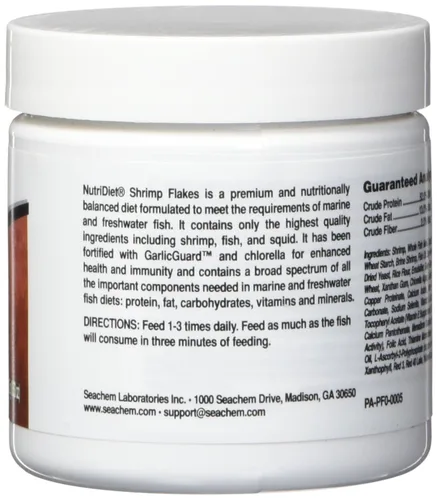 Vista 2 de Seachem Copos de camarones NutriDiet - 0.53 oz/.5oz con probióticos