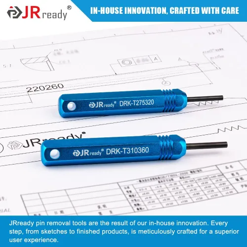 Vista 7 de JRready ST5228 Herramientas extractoras, kit de herramientas de extracción para JST/AMP .062 pulgadas/Molex .062 pulgadas y .093 pulgadas