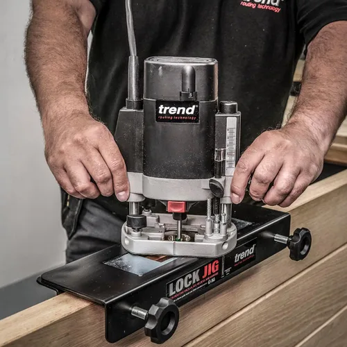 Vista 10 de Kit de plantilla de cerradura Trend para fresar rebaje de placa frontal y mortaja, LOCK/JIG