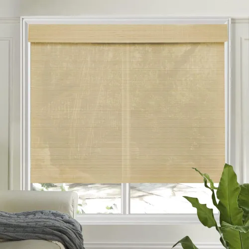 Vista 20 de LETAU - Cortinas de madera para ventanas con cenefa, filtran la luz