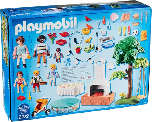 Vista 4 de PLAYMOBIL Conjunto de construcción de fiesta de inauguración de la casa