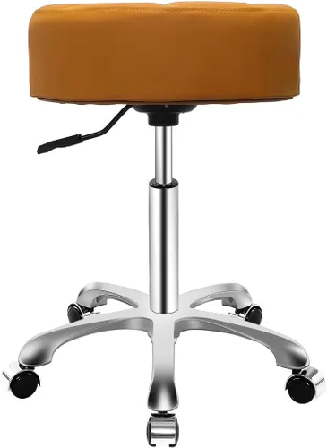 Vista 11 de Ainilaily Taburete con ruedas, cojín grueso resistente para esteticista, silla hidráulica para trabajo, médico, tatuaje, sala de oficina, (negro)