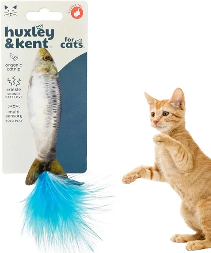 Vista 21 de Huxley & Kent Juguete de Peluche para Gatos - Juguete Interactivo de Hierba Gatera para Gatos y Gatitos - Suave con Crujido y Hierba Gatera