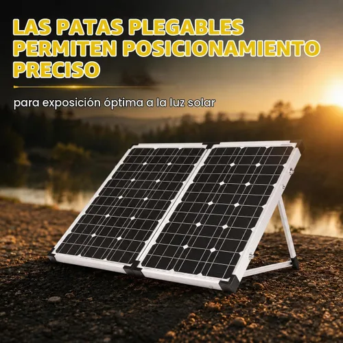 Vista 5 de Go Power! GP-PSK-80 kit solar portátil plegable de 80W con controlador solar de 10A