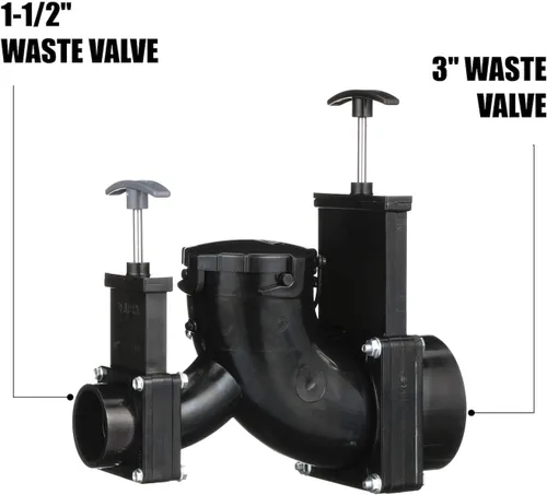 Vista 7 de Válvula giratoria doble válvula Valterra T80 Ell, con centro de 3" X eje de 1.5" X tapón de bayoneta de 3