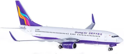 Vista 2 de Phoenix Urumqi Airlines para Boeing B737-800 B-6268 1/400 DIECAST modelo preconstruido