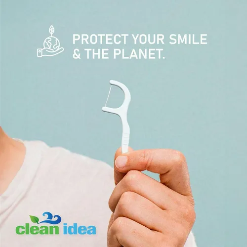Vista 6 de EcoFlossers - 300 unidades de hilo dental ecológico para adultos y niños, palillos de hilo dental para uso diario, palillos de hilo dental fáciles