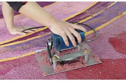 Vista 2 de Máquina de corte plana portátil 500w para alfombra CP-I