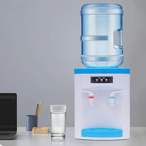 Vista 2 de Dispensador de enfriador de agua de encimera de carga superior, dispensador de agua fría caliente y temperatura ambiente para encimera, dispensador