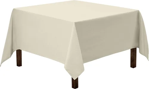 Vista 26 de Gee Di Moda Mantel cuadrado de 52 x 52 pulgadas, color verde manzana, de poliéster lavable, resistente, para mesas cuadradas o redondas pequeñas