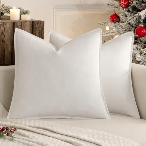 Vista 12 de MIULEE - Paquete de 2 fundas de cojín decorativas de lino, estilo bohemio y moderno, suaves, acento euro, para cama, neutral, fundas de cojín