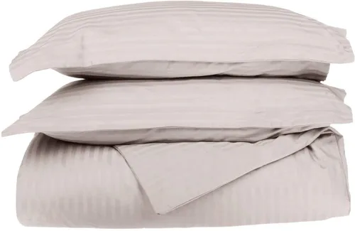Vista 19 de LaxLinen Juego de funda de edredón de 3 piezas (1 funda de edredón con 2 fundas de almohada) 100% algodón de calidad suave, con cierre