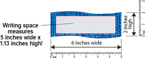 Vista 3 de Placas magnéticas para poner el nombre DO 735205, de 0.19 pulgadas de alto x 8.75 pulgadas de ancho x 7 pulgadas de largo, (20 por empaque)