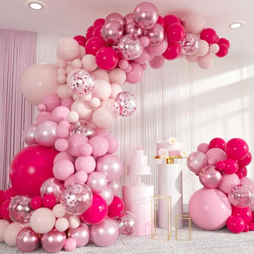 Vista 9 de Kit de arco de globos negros dorados de 137 piezas - Globos de confeti de 18/12/10/5 pulgadas dorados, blancos y negros para decoraciones de fiestas