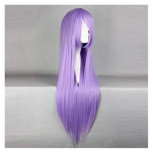 Vista 3 de LCNING Saint Seiya Cosplay Pelucas Saori Kido Cosplay Pelucas resistente al calor sintético anime Cosplay peluca Halloween Carnaval fiesta mujeres