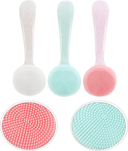 Vista 9 de Cepillo de limpieza facial Cepillo de limpieza profunda de silicona Cepillo facial Cepillo facial Herramienta de limpieza facial Masajeador facial