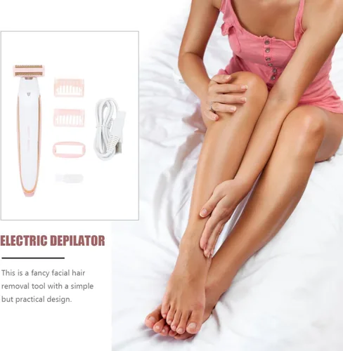 Vista 7 de FOMIYES 1 Unidades Dispositivo de Eliminación para Mujeres Portátil Depilador Cuerpo Dehairing Herramienta para Piernas Brazos Axilas Bikini Línea