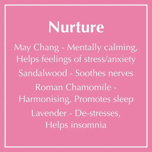 Vista 3 de AromaWorks London Nurture Vela de cera de soja – May Chang, aroma de manzanilla romana y sándalo – Calma, desestresante y sueño – Natural, vegano