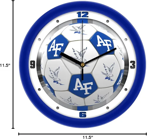Vista 3 de SunTime Air Force Falcons - Reloj de pared de fútbol