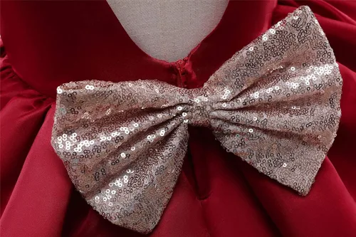 Vista 3 de TTYAOVO Vestido de fiesta de princesa de flores para niñas de 1 a 5 años