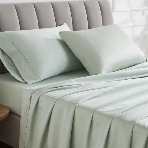 Vista 18 de Linen Closet Juego de sábanas de 1000 hilos de algodón egipcio de 4 piezas, 100% satén de algodón, ropa de cama de lujo con bolsillo profundo de 18