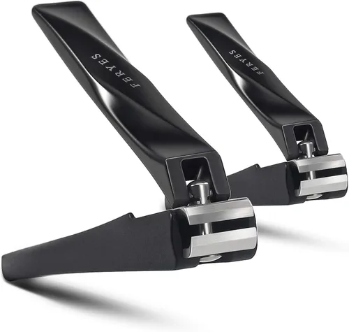 Vista 8 de FERYES Cortaúñas 3 en 1 para uñas de los dedos con recolector de uñas sin salpicaduras y caja de almacenamiento de metal - Cortaúñas para uñas
