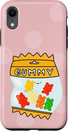 Vista 8 de Funda de caramelo de oso de goma Kawaii para iPhone 15