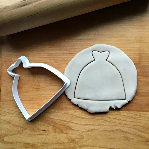 Vista 2 de Sweet Prints Inc Poofy Wedding Dress Cookie Cutter - Dishwasher Safe (2")