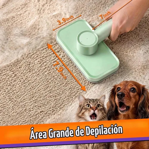Vista 7 de Removedor de pelusas para mascotas – Removedor de pelusa reutilizable para perros y gatos, cepillo electrostático de pelusas, herramienta mágica