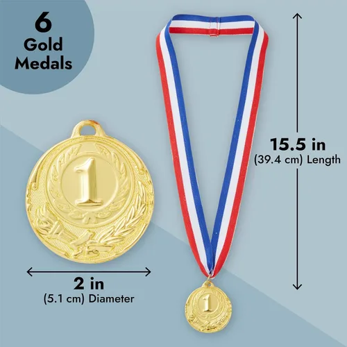 Vista 3 de Juvale 1st Place Winner Gold Medals for All Ages, Participation Awards