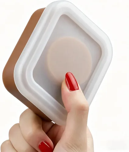 Vista 9 de AIMAIAIMAI Funda de viaje de jabón pequeña, funda de silicona resistente a