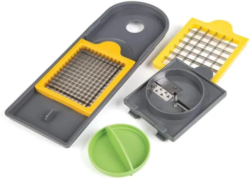 Vista 16 de Prepworks de Progressive Dicer Spiralizer Veggie Chopper, Blanco
