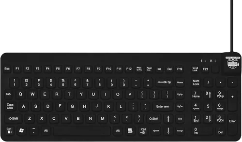 Vista 7 de Man & Machine Teclado Really Cool, sellado impermeable - Blanco