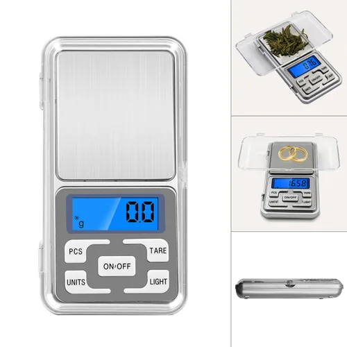 Vista 6 de Smgda Báscula digital de bolsillo de 17.64 oz por 0.00 oz, g/kg/libra/onza unidad conmutable portátil para báscula de viaje de alimentos, báscula