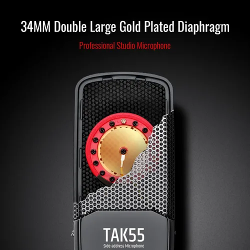 Vista 6 de TAKSTAR TAK55 XLR Micrófono de condensador con diafragma grande de 1.339 in