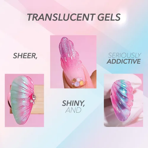 Vista 4 de KIARA SKY Esmalte de gel profesional Soak Off Jelly Tint (You Succulent)