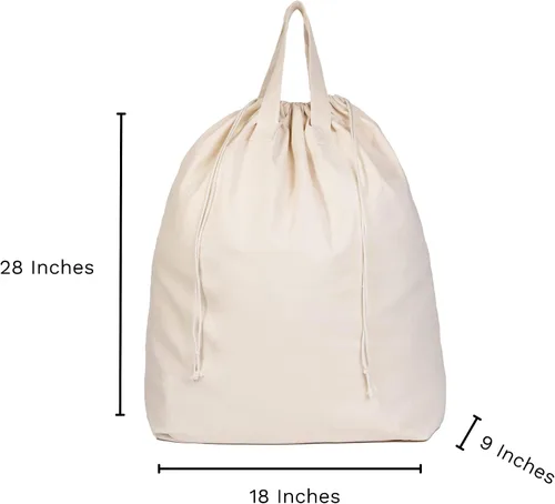 Vista 2 de Bolsas de lavandería para dormitorio universitario - Forro versátil y resistente para cesta de lavandería universitaria con cordón - Forro de cesta