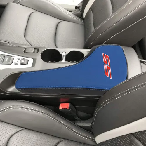 Vista 11 de Funda para reposabrazos de consola central, consola de protección completa, reposabrazos de cuero, accesorios interiores para Chevrolet Camaro