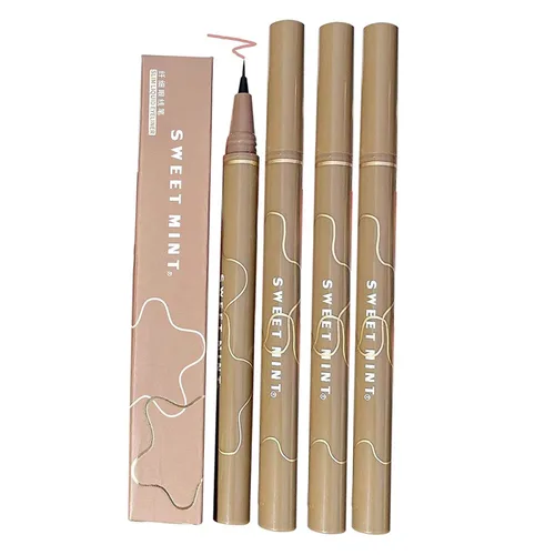 Vista 9 de Delineador de ojos superfino impermeable de secado rápido, 4 bolígrafos líquidos Hyper Easy sin saltos, impermeable, muy fino, maquillaje de larga