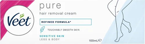 Vista 3 de Veet Crema Depilatoria Piel Sensible con Aloe Vera y Vitamina E (3.4 fl oz)