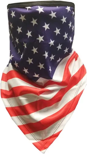 Vista 2 de CCFW Face Bandana Ear Loops Elegante Hombres Mujeres Polainas de Cuello para Polvo Viento Moto