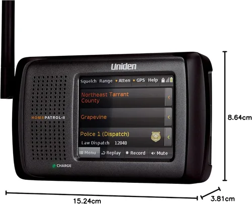Vista 6 de Uniden HomePatrol-2 Escáner Digital de Pantalla Táctil a Color con Programación Simple, TrunkTracker V y S, A, M, E, Alerta de Emergencia/Clima