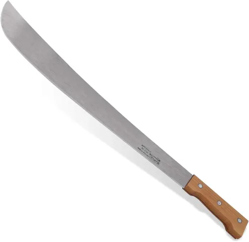 Vista 3 de CROC24-W - Machete de cocodrilo Martindale con mango de madera con funda de cuero de 24 pulgadas