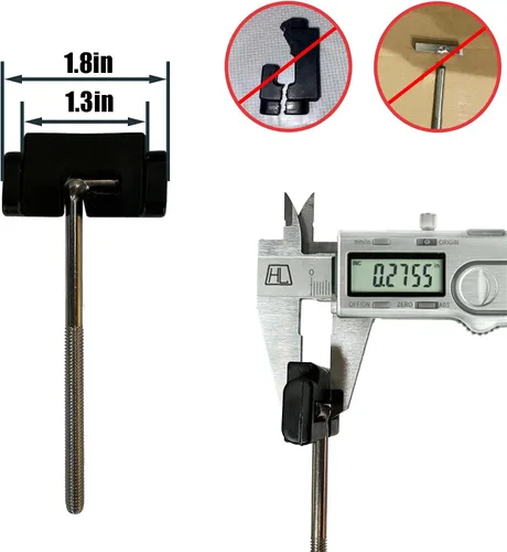 Vista 3 de Kit universal de repuesto de abrazadera de cubierta Tonneau para camión y accesorios para cubierta rígida de cama triple y cuádruple – 6 pernos