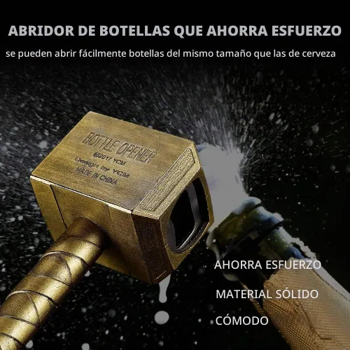 Vista 4 de Lmaytech Abrebotellas de cerveza, regalos para hombre, papá, él, marido, novio Bronce