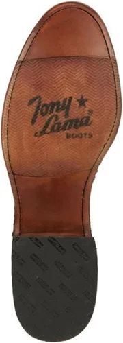 Vista 7 de Tony Lama Monterey Desert Roper Botas de cuero de cabra occidental punta redonda para hombre - Ep3550