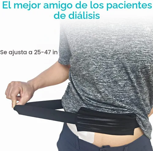 Vista 3 de Cinturón de diálisis peritoneal transpirable con bolsa de malla elástica para tubo de alimentación Peg/G/J, accesorios de transferencia, accesorios