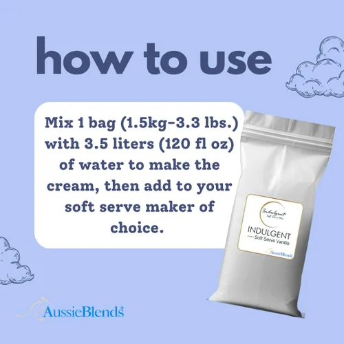 Vista 4 de AussieBlends - Mezcla suave de vainilla en polvo, 3.3 lbs Para servicio suave, para batido, paquete de 1, bolsa de 3.3 libras